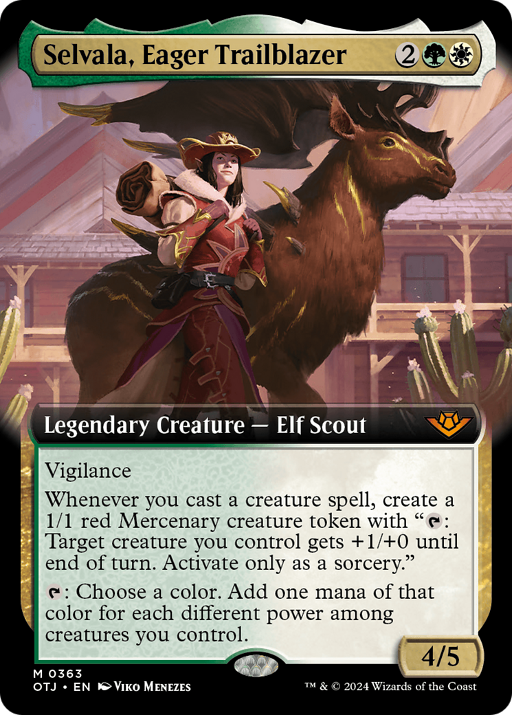 Selvala, Eager Trailblazer (Extended Art) [Outlaws of Thunder Junction] | Gear Gaming Bentonville