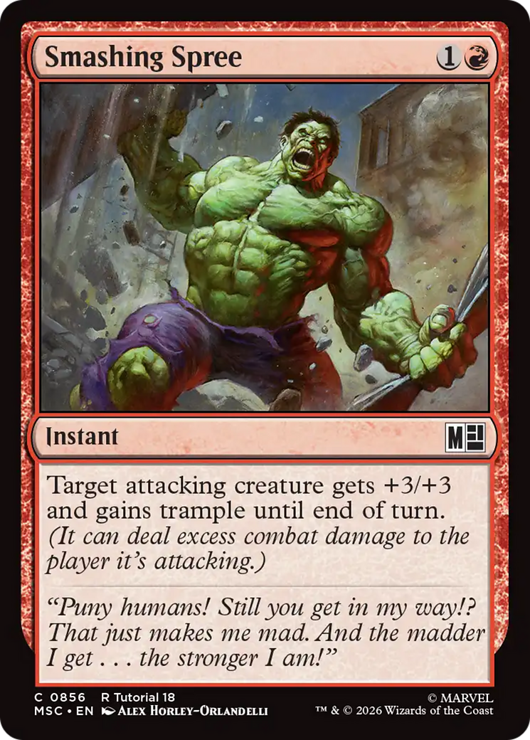 Smashing Spree (0856) [Marvel Super Heroes Commander] | Gear Gaming Bentonville