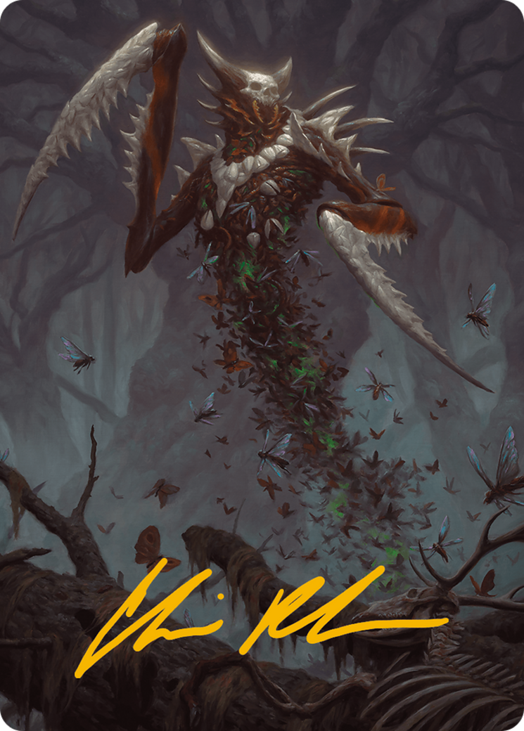 Grist, the Plague Swarm Art Card (Gold-Stamped Signature) [Modern Horizons 3 Art Series] | Gear Gaming Bentonville