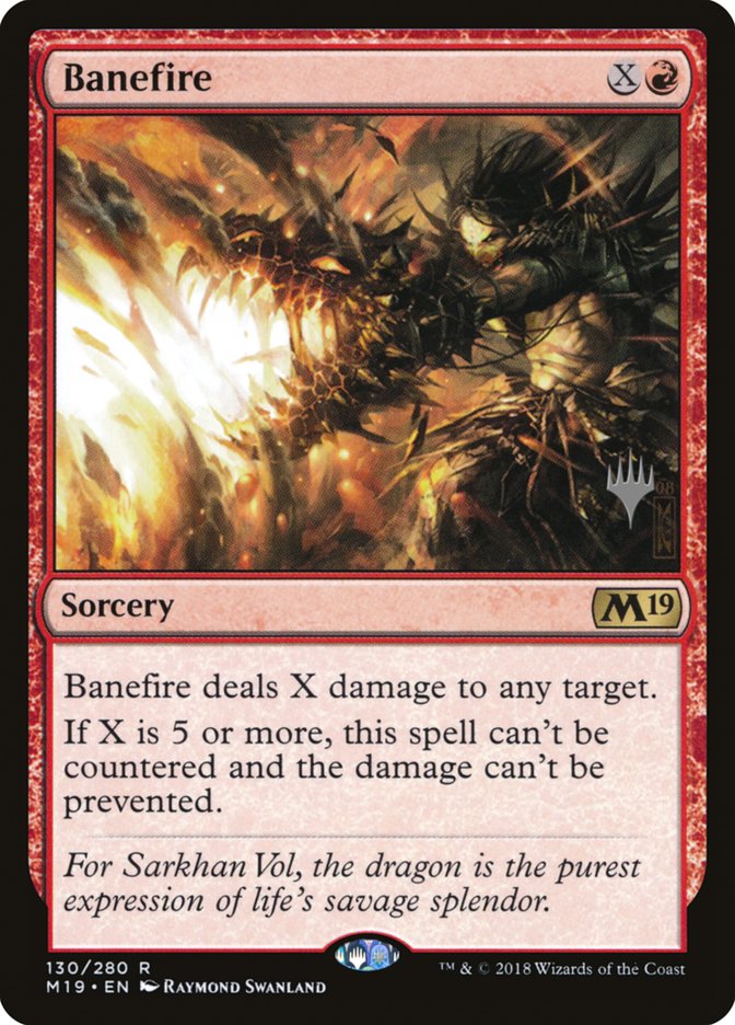 Banefire (Promo Pack) [Core Set 2019 Promos] | Gear Gaming Bentonville