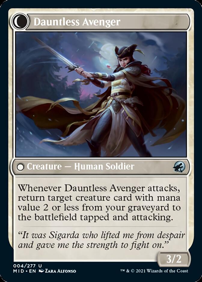 Bereaved Survivor // Dauntless Avenger [Innistrad: Midnight Hunt] | Gear Gaming Bentonville