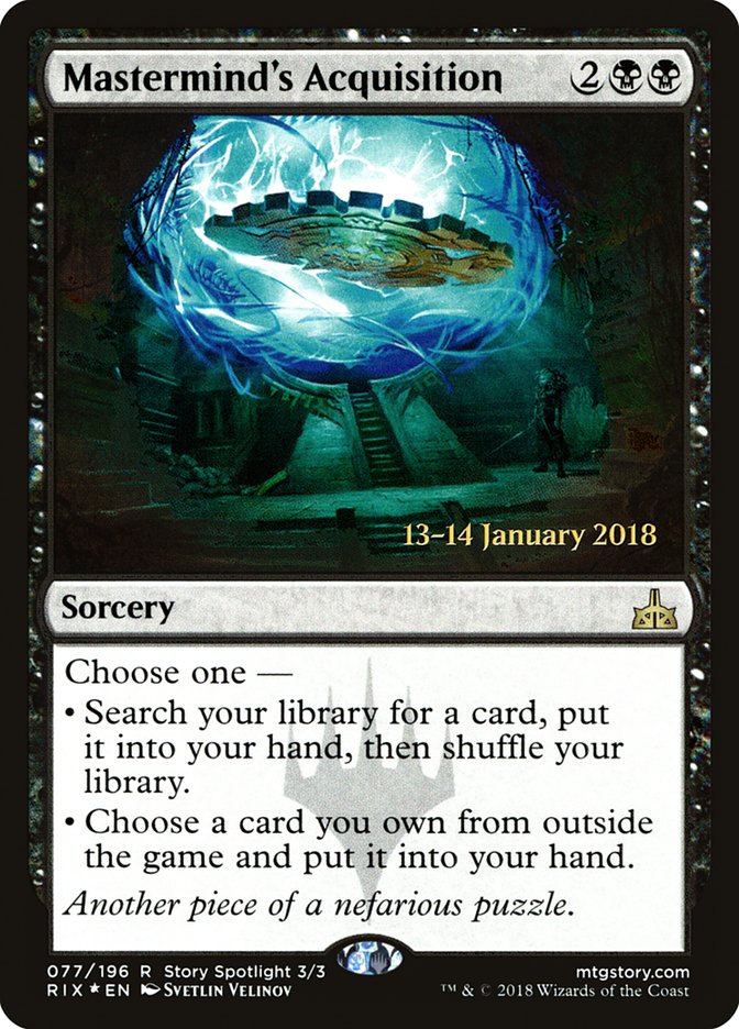 Mastermind's Acquisition [Rivals of Ixalan Prerelease Promos] | Gear Gaming Bentonville