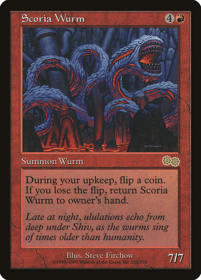 Scoria Wurm [Urza's Saga] | Gear Gaming Bentonville