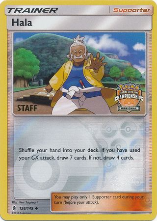 Hala (126/145) (Regional Championship Promo Staff) [Sun & Moon: Guardians Rising] | Gear Gaming Bentonville