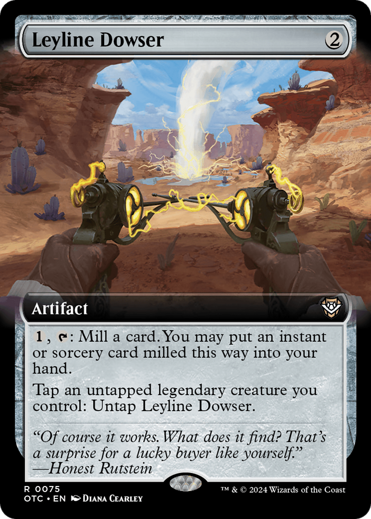 Leyline Dowser (Extended Art) [Outlaws of Thunder Junction Commander] | Gear Gaming Bentonville