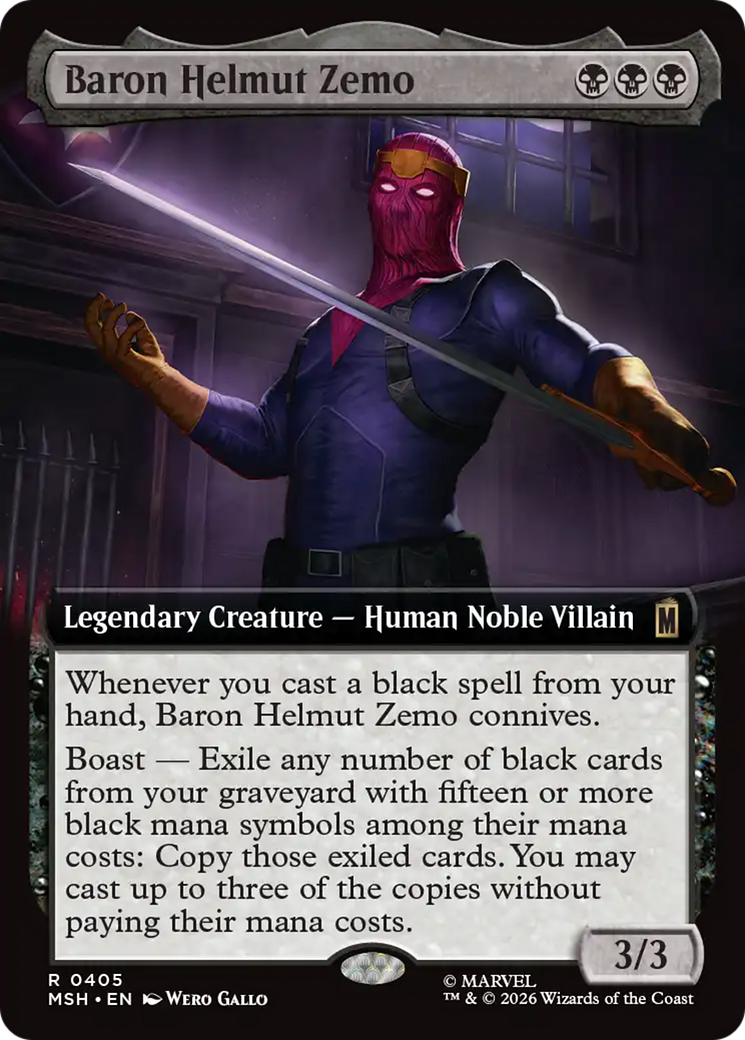 Baron Helmut Zemo (Extended Art) [Marvel Super Heroes] | Gear Gaming Bentonville