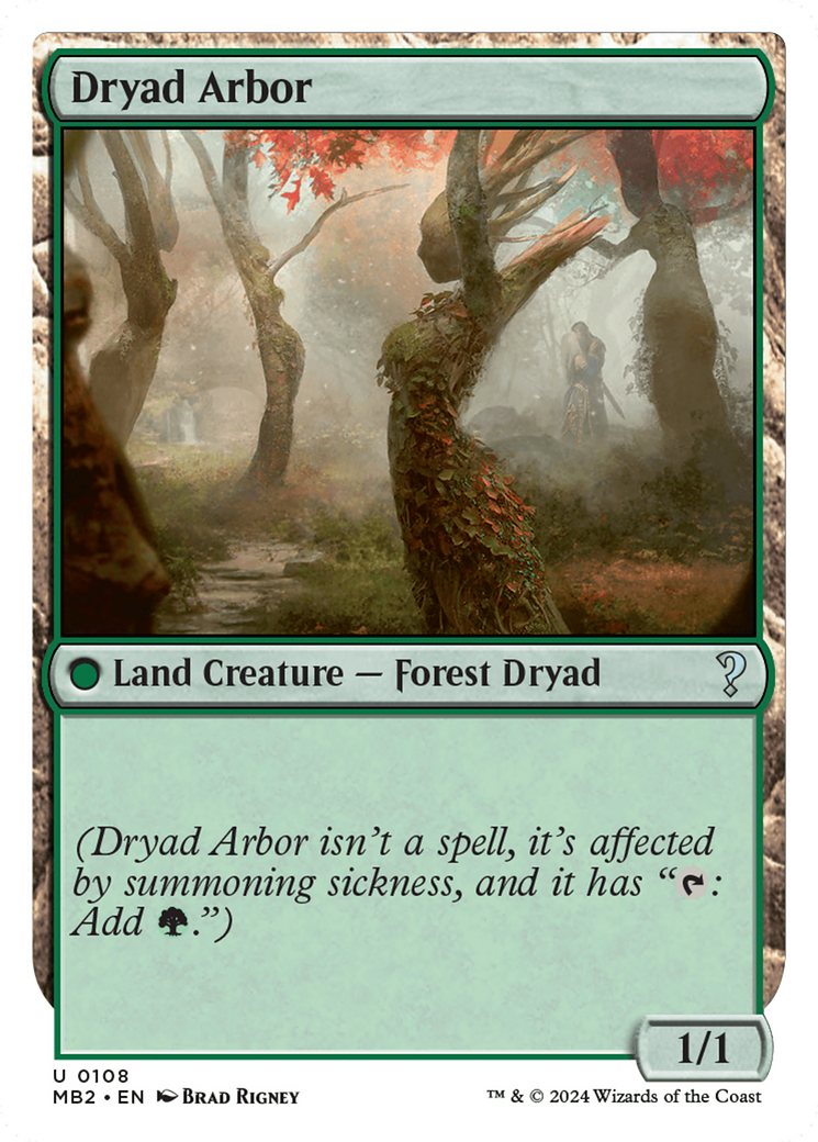 Dryad Arbor (White Border) [Mystery Booster 2] | Gear Gaming Bentonville