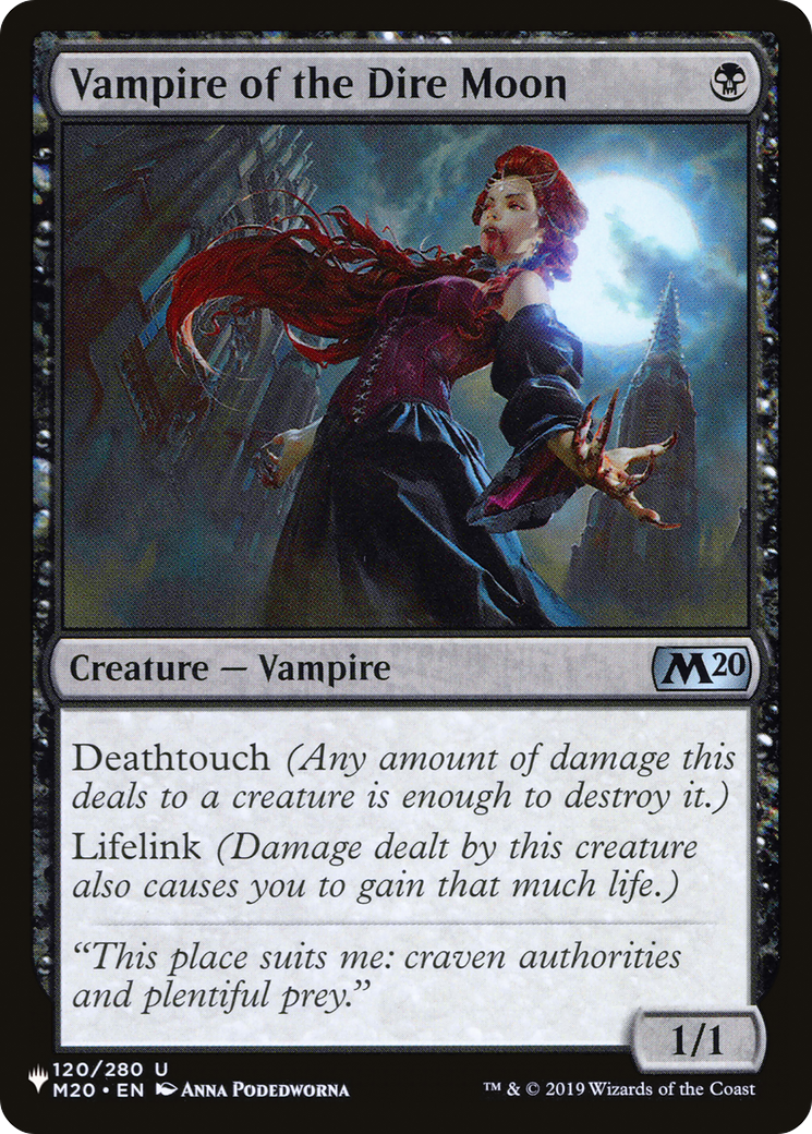 Vampire of the Dire Moon [The List Reprints] | Gear Gaming Bentonville