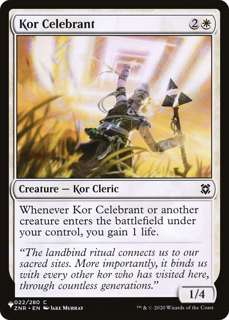 Kor Celebrant [The List Reprints] | Gear Gaming Bentonville