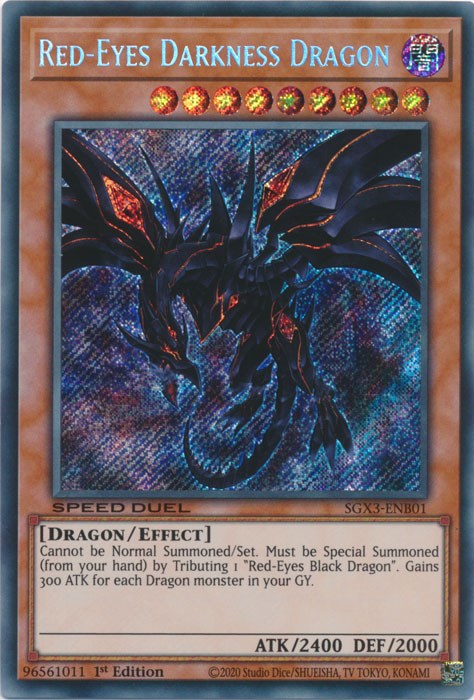 Red-Eyes Darkness Dragon [SGX3-ENB01] Secret Rare | Gear Gaming Bentonville
