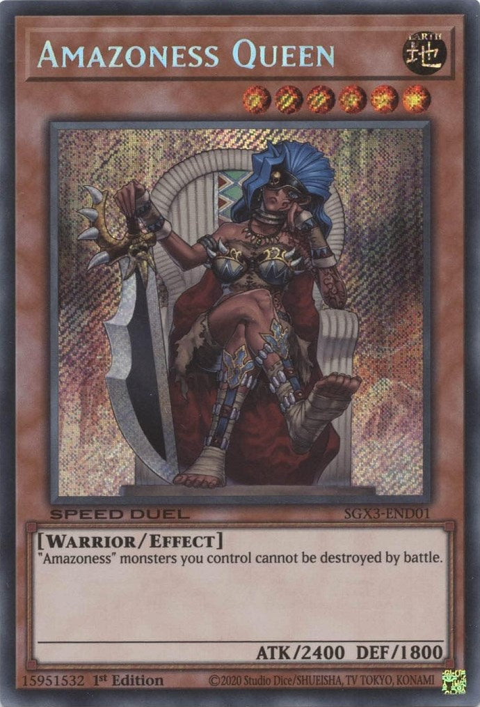 Amazoness Queen [SGX3-END01] Secret Rare | Gear Gaming Bentonville