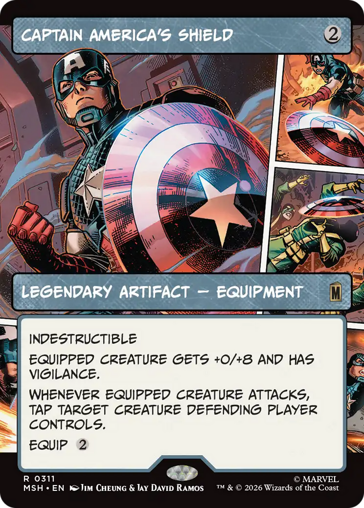 Captain America's Shield (Borderless) (0311) [Marvel Super Heroes] | Gear Gaming Bentonville