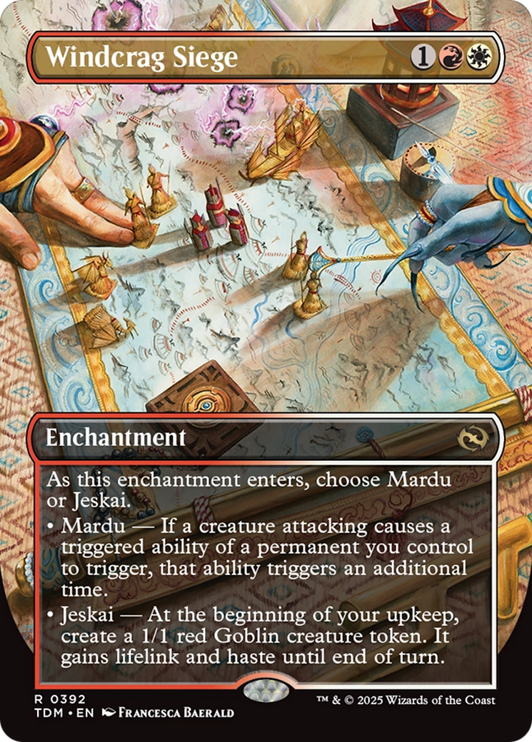 Windcrag Siege (Borderless) [Tarkir: Dragonstorm] | Gear Gaming Bentonville