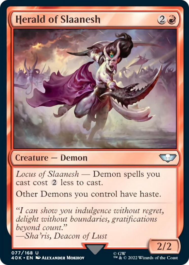 Herald of Slaanesh (Surge Foil) [Warhammer 40,000] | Gear Gaming Bentonville