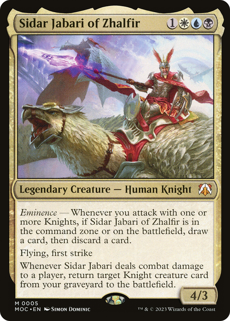 Sidar Jabari of Zhalfir [March of the Machine Commander] | Gear Gaming Bentonville