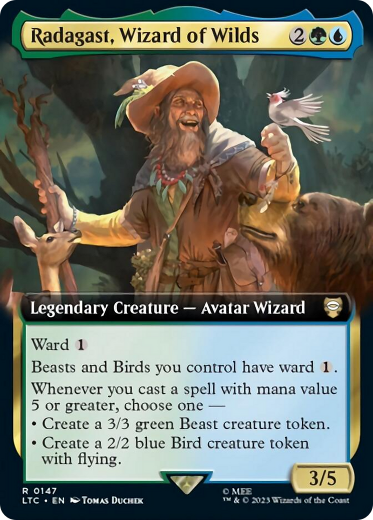 Radagast, Wizard of Wilds (Extended Art) [The Lord of the Rings: Tales of Middle-Earth Commander] | Gear Gaming Bentonville