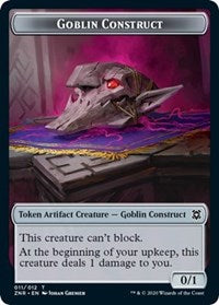 Goblin Construct // Illusion Double-Sided Token [Zendikar Rising Tokens] | Gear Gaming Bentonville
