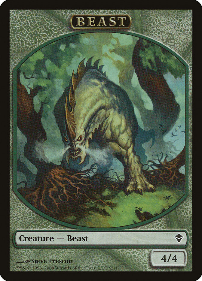Beast Token [Zendikar Tokens] | Gear Gaming Bentonville