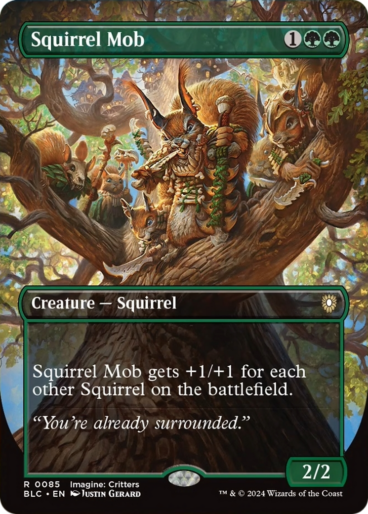 Squirrel Mob (Borderless) [Bloomburrow Commander] | Gear Gaming Bentonville