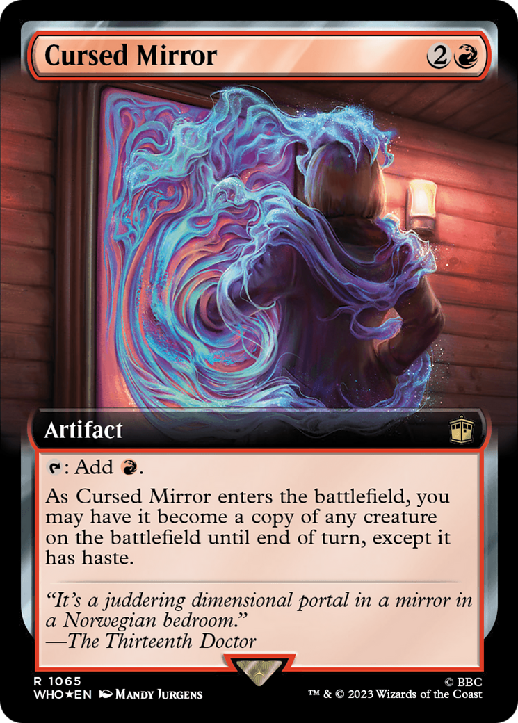 Cursed Mirror (Extended Art) (Surge Foil) [Doctor Who] | Gear Gaming Bentonville