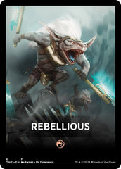 Rebellious Theme Card [Phyrexia: All Will Be One Tokens] | Gear Gaming Bentonville