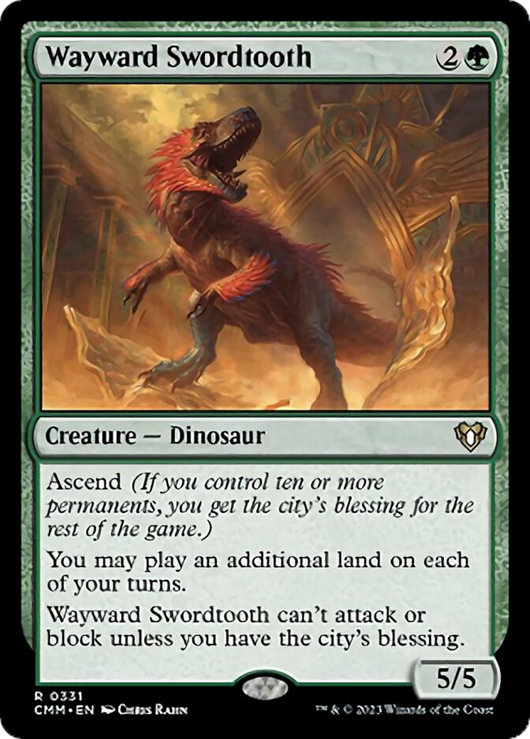 Wayward Swordtooth [Commander Masters] | Gear Gaming Bentonville