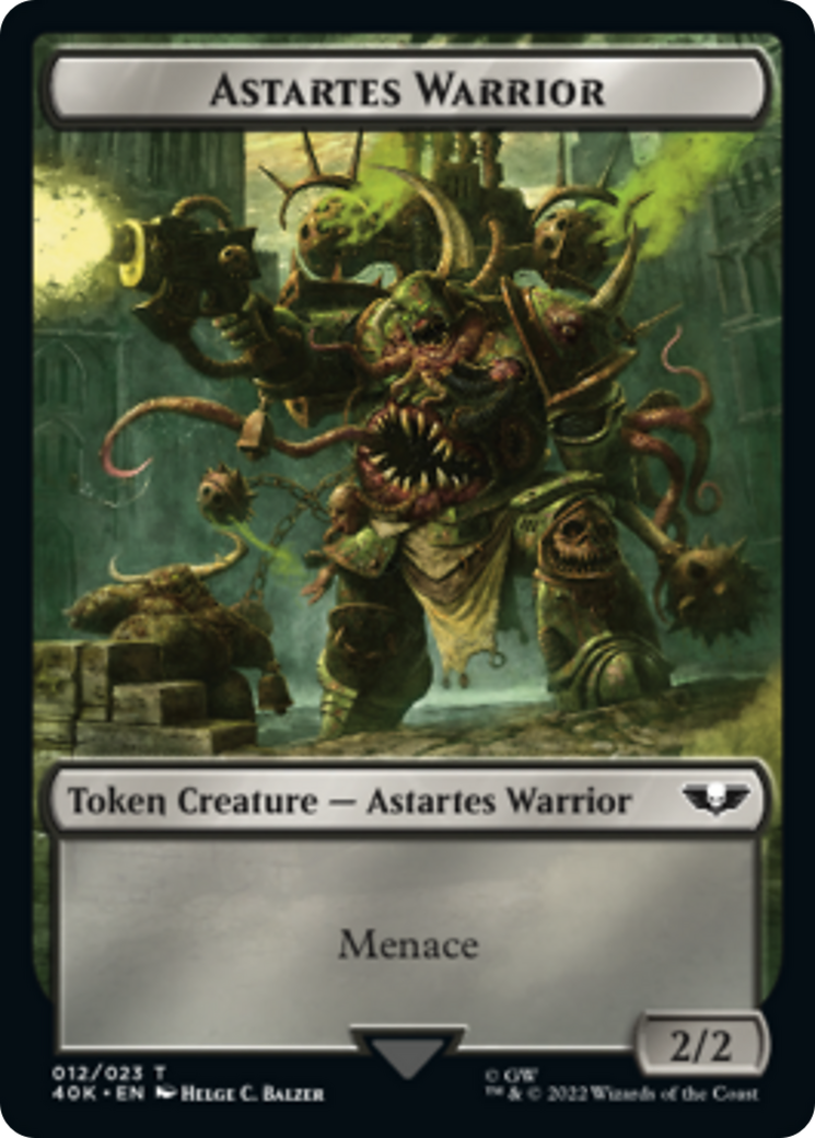 Spawn // Astartes Warrior Double-Sided Token [Warhammer 40,000 Tokens] | Gear Gaming Bentonville