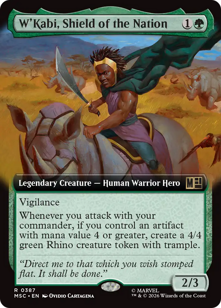 W'Kabi, Shield of the Nation (Extended Art) [Marvel Super Heroes Commander] | Gear Gaming Bentonville
