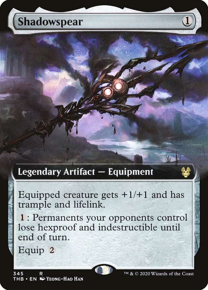 Shadowspear (Extended Art) [Theros Beyond Death] | Gear Gaming Bentonville