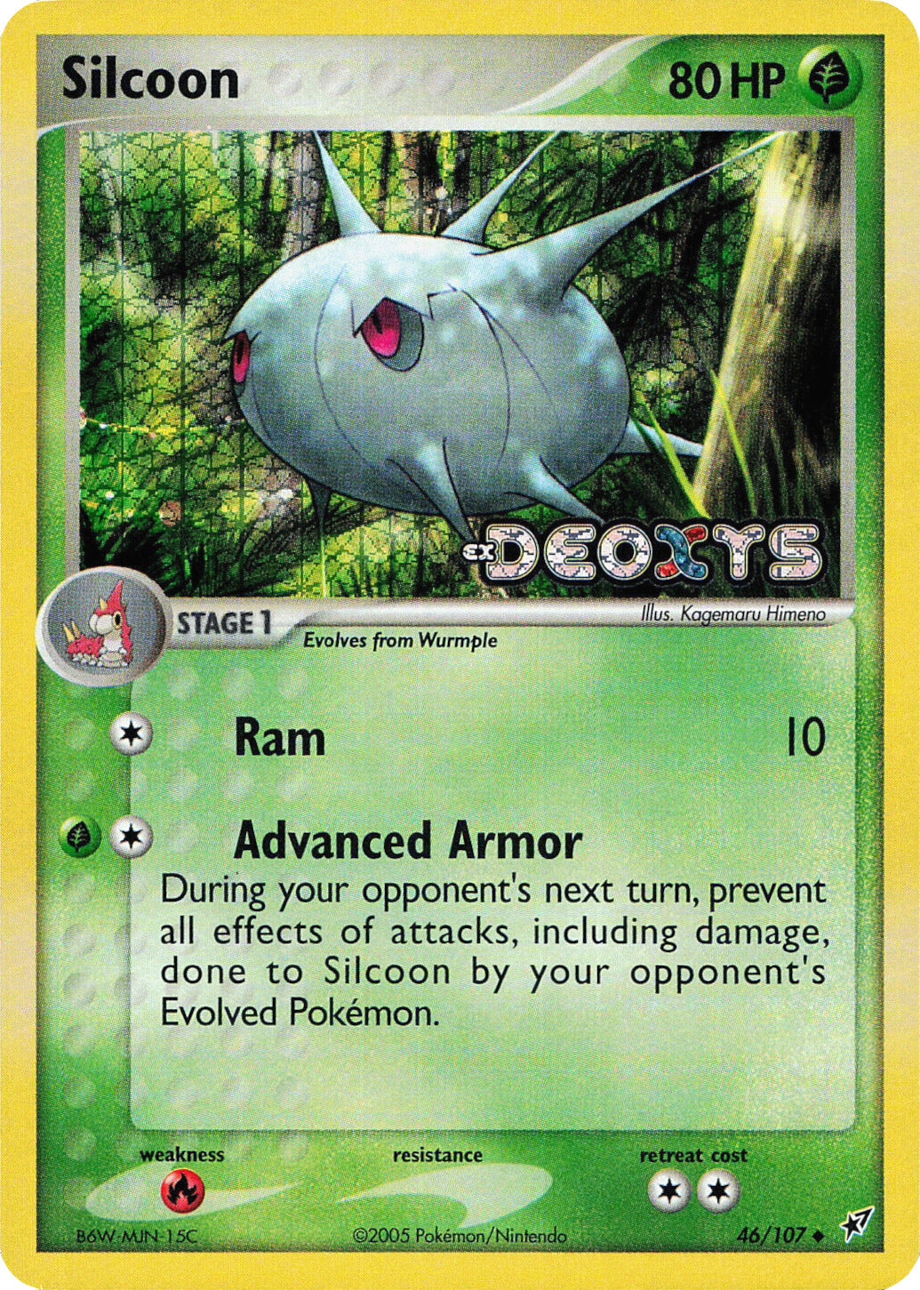 Silcoon (46/107) (Stamped) [EX: Deoxys] | Gear Gaming Bentonville