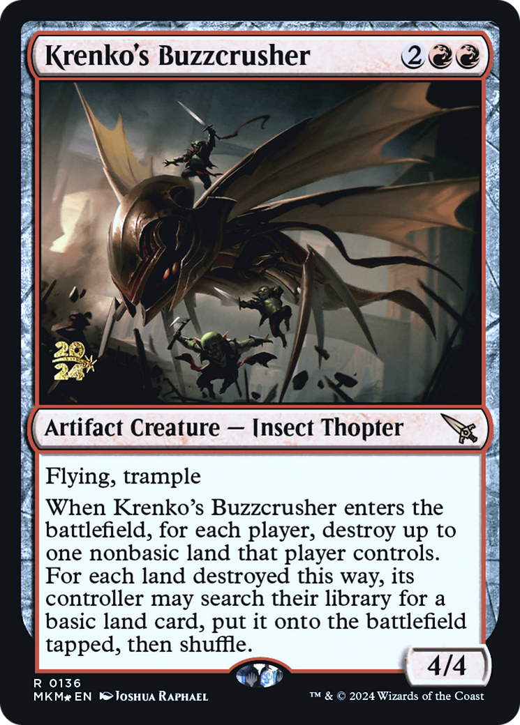 Krenko's Buzzcrusher [Murders at Karlov Manor Prerelease Promos] | Gear Gaming Bentonville