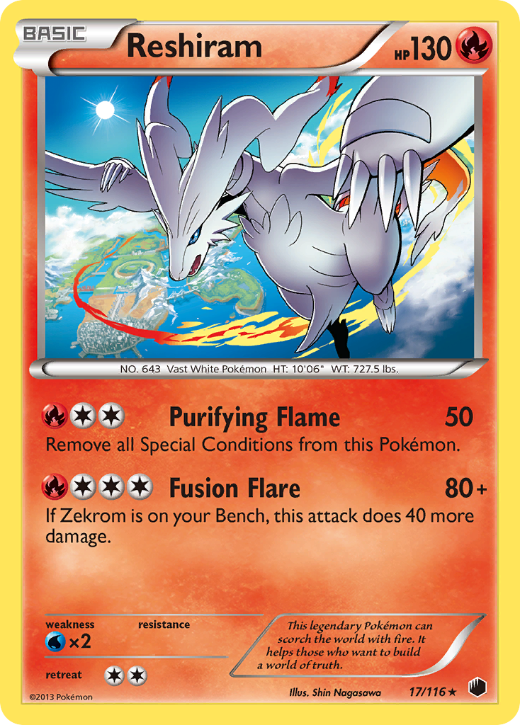 Reshiram (17/116) [Black & White: Plasma Freeze] | Gear Gaming Bentonville