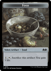 Human // Food (0013) Double-Sided Token [Wilds of Eldraine Tokens] | Gear Gaming Bentonville