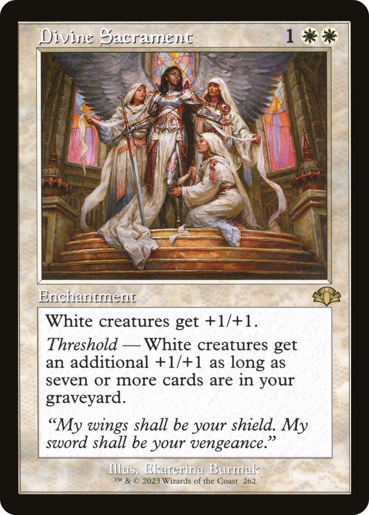 Divine Sacrament (Retro) [Dominaria Remastered] | Gear Gaming Bentonville