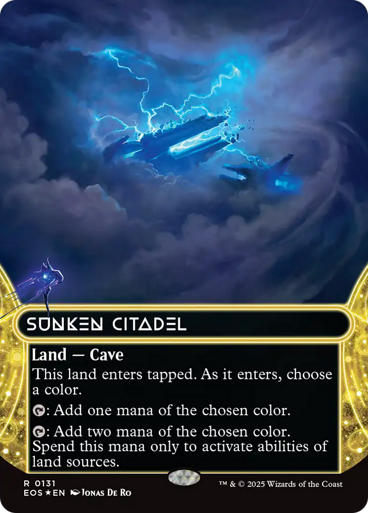 Sunken Citadel (0131) (Borderless) (Galaxy Foil) [Edge of Eternities: Stellar Sights] | Gear Gaming Bentonville