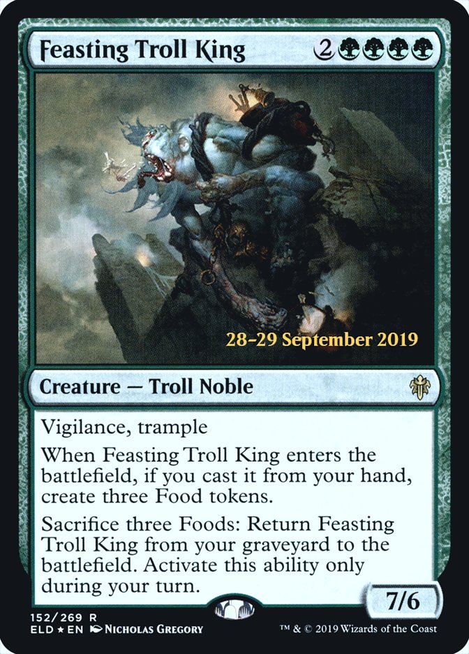 Feasting Troll King [Throne of Eldraine Prerelease Promos] | Gear Gaming Bentonville