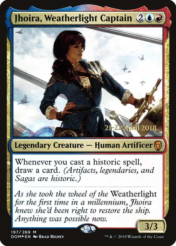 Jhoira, Weatherlight Captain [Dominaria Prerelease Promos] | Gear Gaming Bentonville