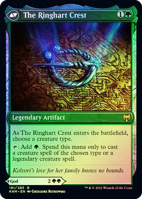 Kolvori, God of Kinship // The Ringhart Crest [Kaldheim Prerelease Promos] | Gear Gaming Bentonville
