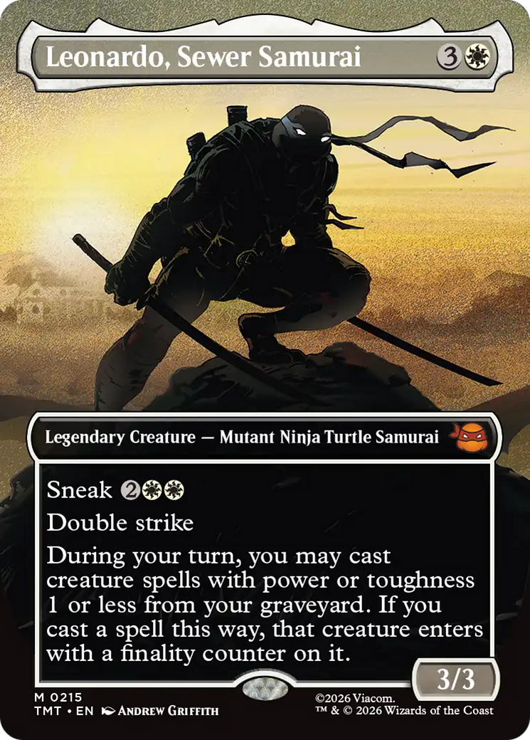 Leonardo, Sewer Samurai (Borderless) [Teenage Mutant Ninja Turtles] | Gear Gaming Bentonville