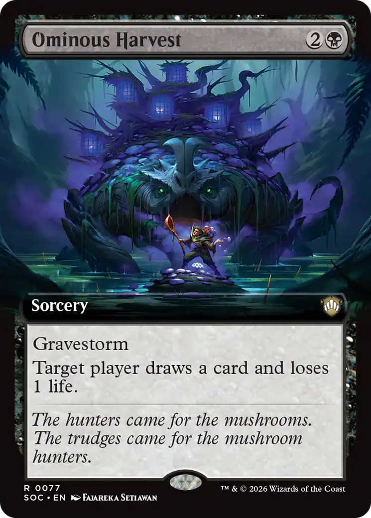 Ominous Harvest (Extended Art) [Secrets of Strixhaven Commander] | Gear Gaming Bentonville