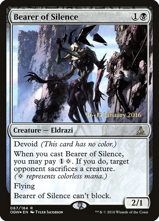 Bearer of Silence [Oath of the Gatewatch Prerelease Promos] | Gear Gaming Bentonville