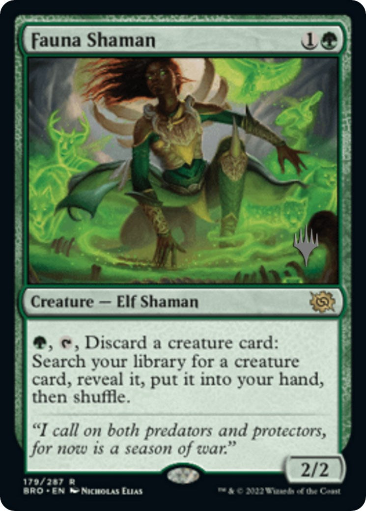 Fauna Shaman (Promo Pack) [The Brothers' War Promos] | Gear Gaming Bentonville