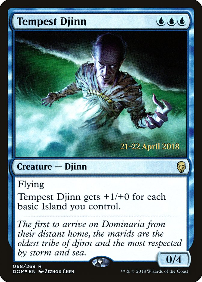 Tempest Djinn [Dominaria Prerelease Promos] | Gear Gaming Bentonville