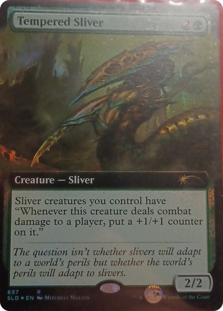 Tempered Sliver (Extended Art) [Secret Lair Drop Promos] | Gear Gaming Bentonville