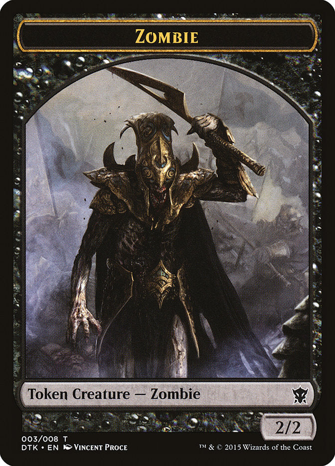 Zombie Token [Dragons of Tarkir Tokens] | Gear Gaming Bentonville
