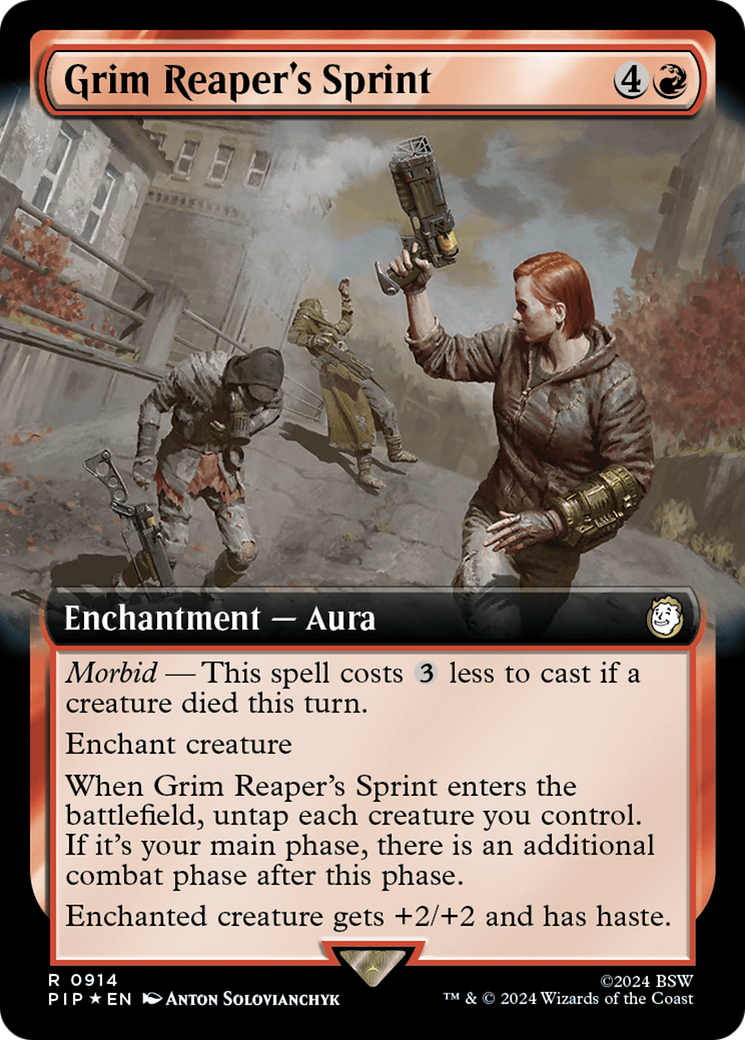 Grim Reaper's Sprint (Extended Art) (Surge Foil) [Fallout] | Gear Gaming Bentonville