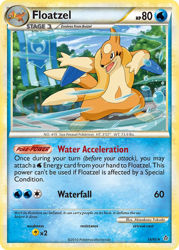 Floatzel (16/95) [HeartGold & SoulSilver: Unleashed] | Gear Gaming Bentonville