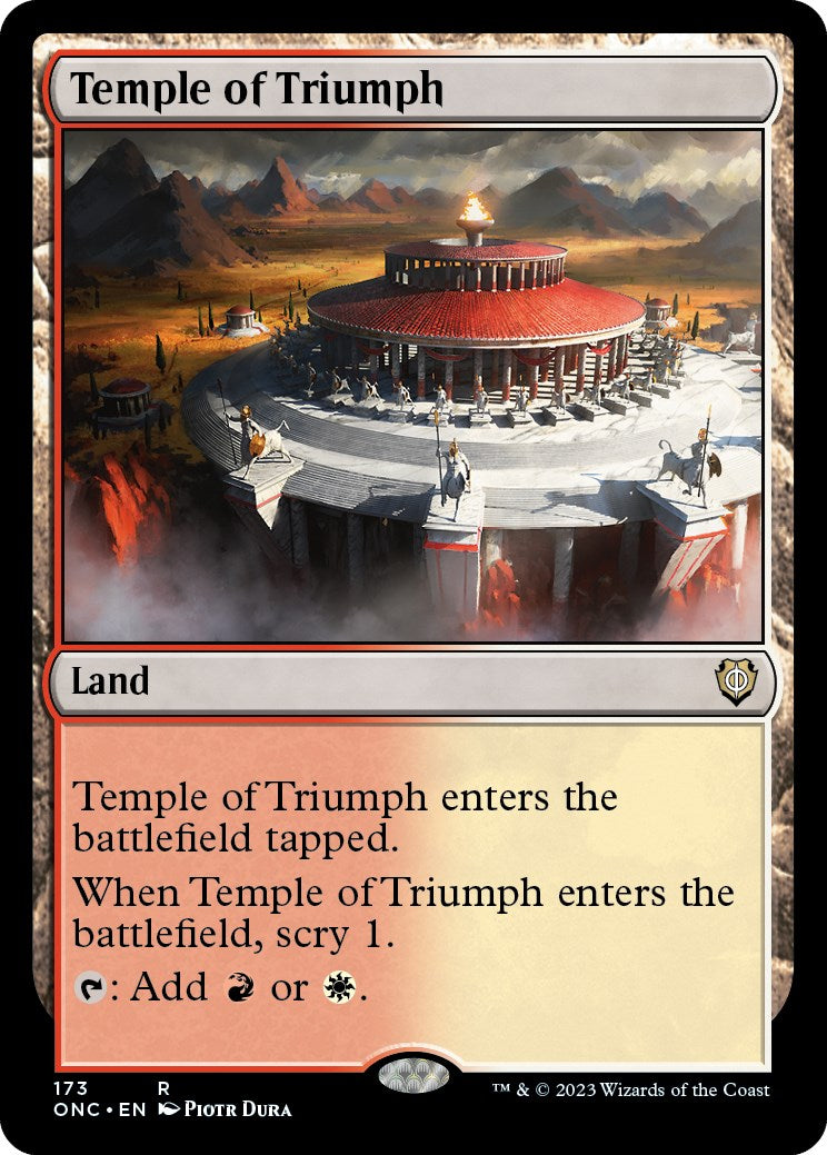 Temple of Triumph [Phyrexia: All Will Be One Commander] | Gear Gaming Bentonville