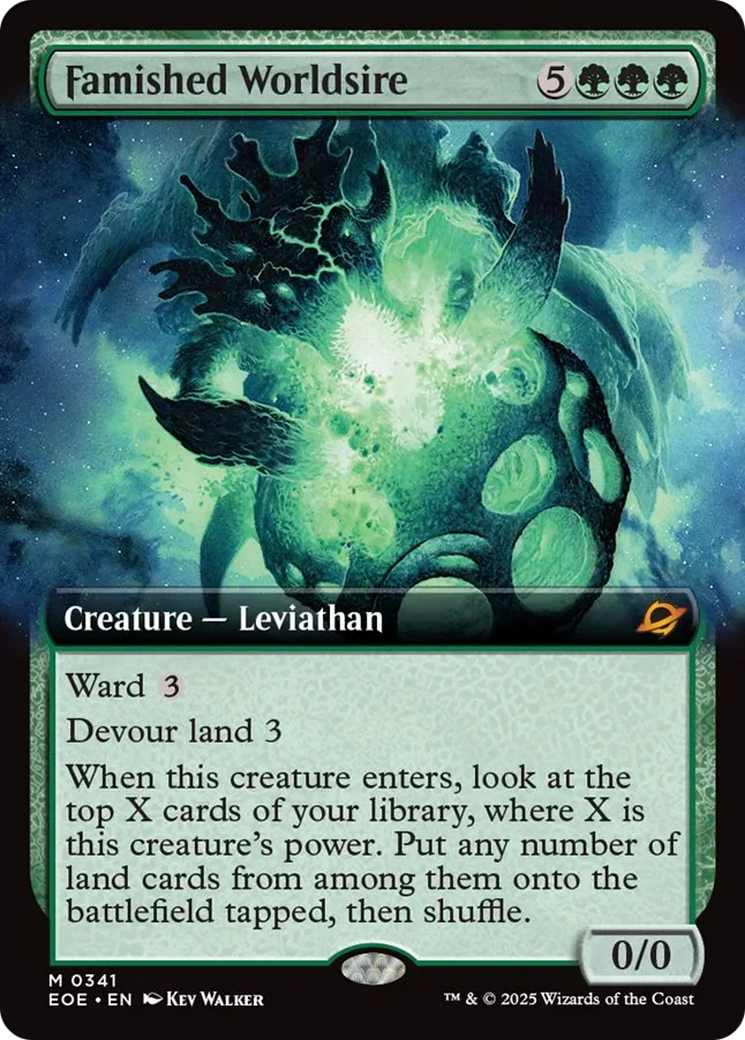 Famished Worldsire (Extended Art) [Edge of Eternities] | Gear Gaming Bentonville