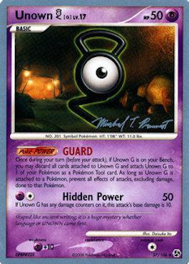Unown G LV.17 (57/106) (Boltevoir - Michael Pramawat) [World Championships 2010] | Gear Gaming Bentonville
